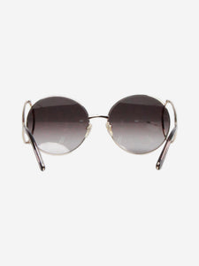 Chloe Silver round-frame sunglasses