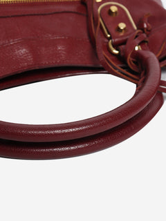 Burgundy City bag Shoulder bags Balenciaga 