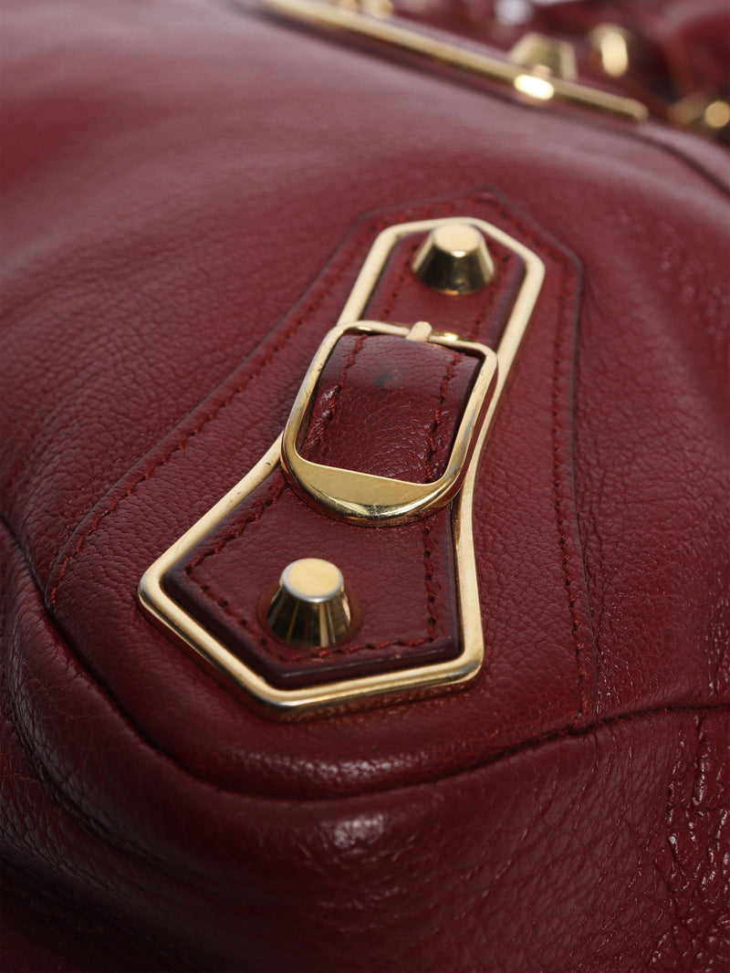 Burgundy City bag Shoulder bags Balenciaga 