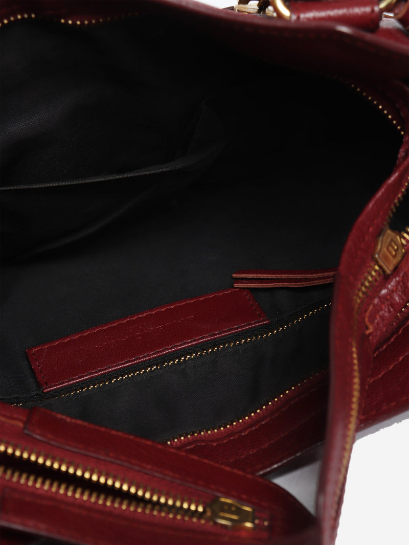 Burgundy City bag Shoulder bags Balenciaga 