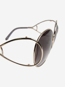 Chloe Silver round-frame sunglasses