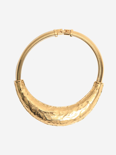 Gold hammered torque collar Necklaces Givenchy 