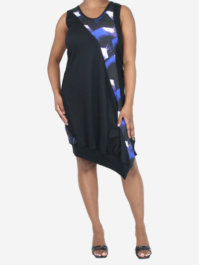 Black sleeveless printed midi dress - size Dresses Y's 