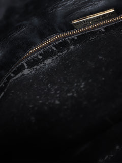 Black Intrecciato cross-body flap bag