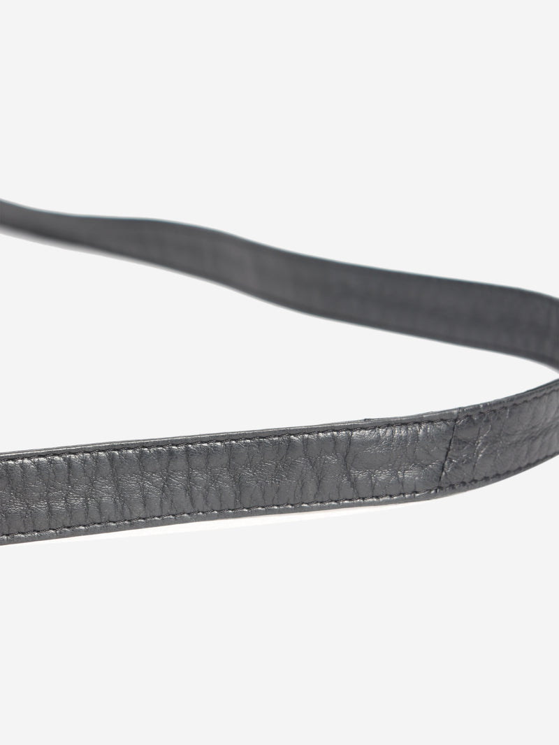 Black Intrecciato cross-body flap bag