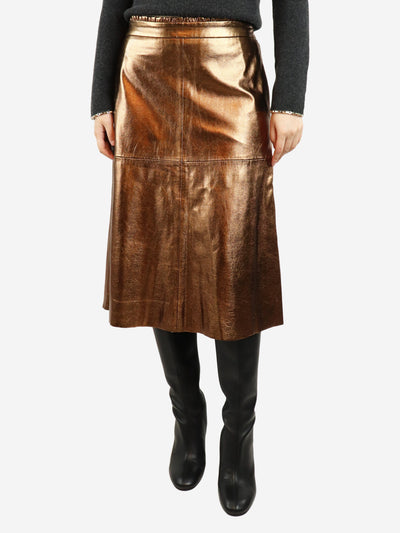 Bronze metallic skirt - size UK 10 Skirts Wyse 