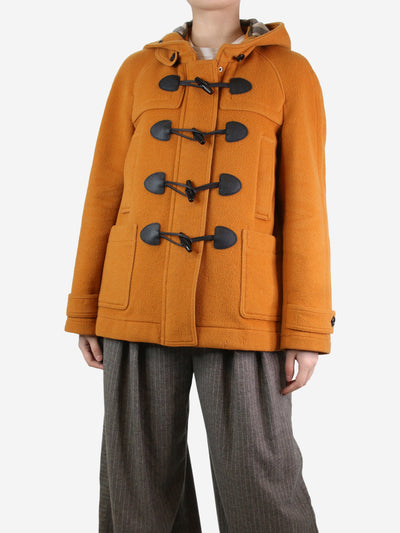 Orange hooded wool duffle coat - size UK 12 Coats & Jackets Burberry Brit 