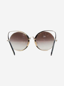 Miu Miu Black gradient cat eye sunglasses