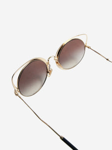 Miu Miu Black gradient cat eye sunglasses