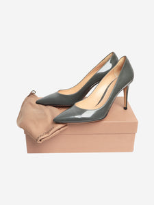 Gianvito Rossi Grey patent pumps - size EU 40 (UK 7)