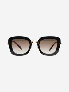 Miu Miu Black and gold gradient sunglasses