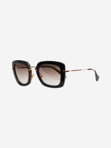 Miu Miu Black and gold gradient sunglasses