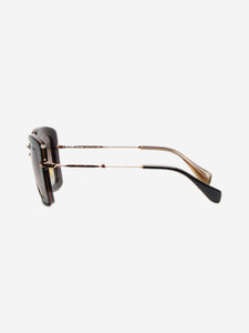 Miu Miu Black and gold gradient sunglasses