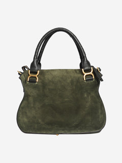 Green suede Marcie bag