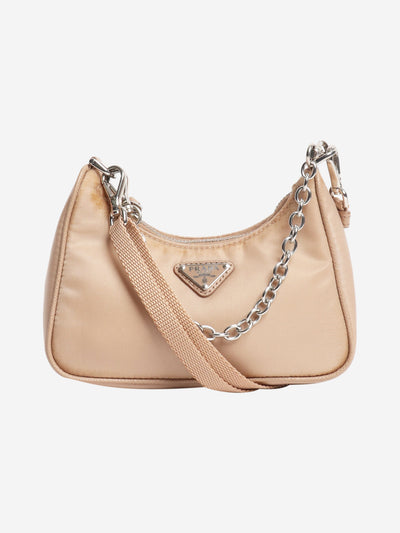 Beige mini nylon bag Bags Prada 