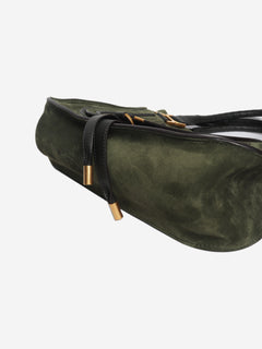 Green suede Marcie bag