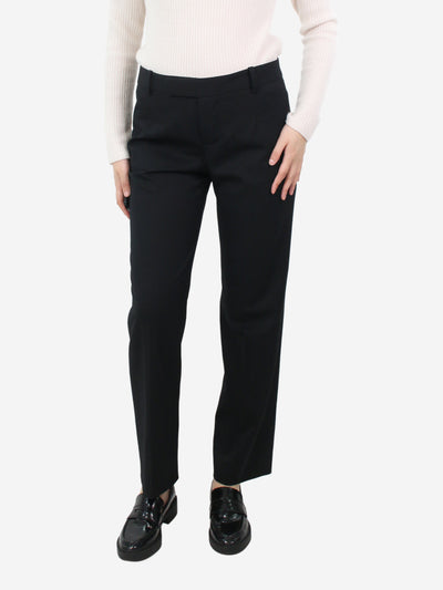Black straight-leg trousers - size UK 12 Trousers Chloe