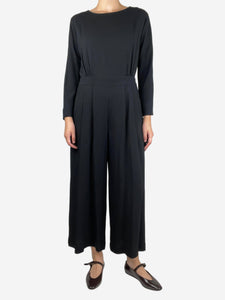 Weekend Max Mara Black wide-leg jumpsuit - size UK 10