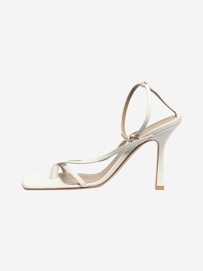 White leather thong sandals - size EU 38.5 Heels Bottega Veneta 