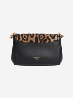 Black Marlene leopard print shoulder bag