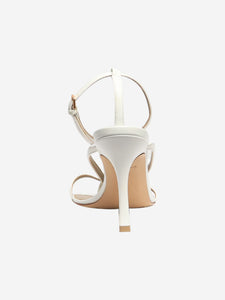 Bottega Veneta White leather thong sandals - size EU 38.5