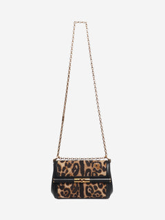 Black Marlene leopard print shoulder bag