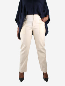 Isabel Marant Cream pocket trousers - size FR 42