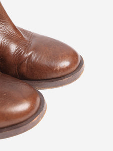 Chanel Brown fur-lined boots - size EU 38.5
