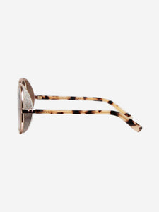 Jimmy Choo Gold round sunglasses