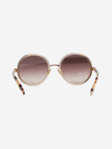 Jimmy Choo Gold round sunglasses