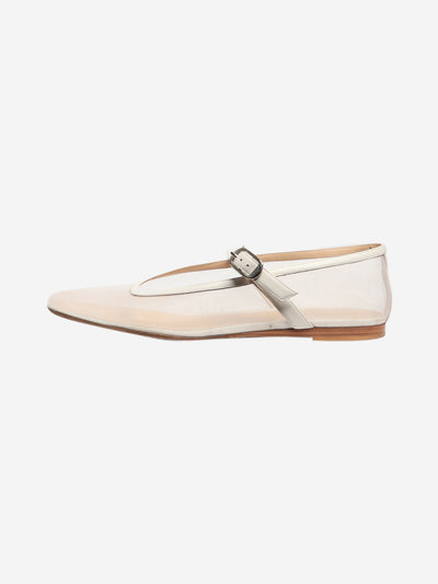 White Mary Jane mesh flats - size EU 42 Flat Shoes Le Monde Beryl 