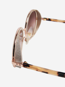 Jimmy Choo Gold round sunglasses