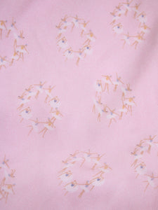 Max Mara Studio Pink printed silk blouse with bow - size UK 10