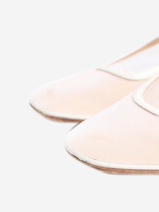 Le Monde Beryl White Mary Jane mesh flats - size EU 42