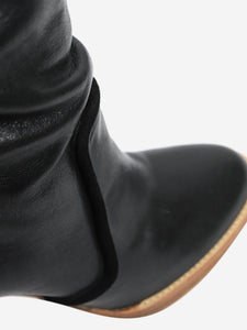 Isabel Marant Black leather knee-high boots - size EU 38