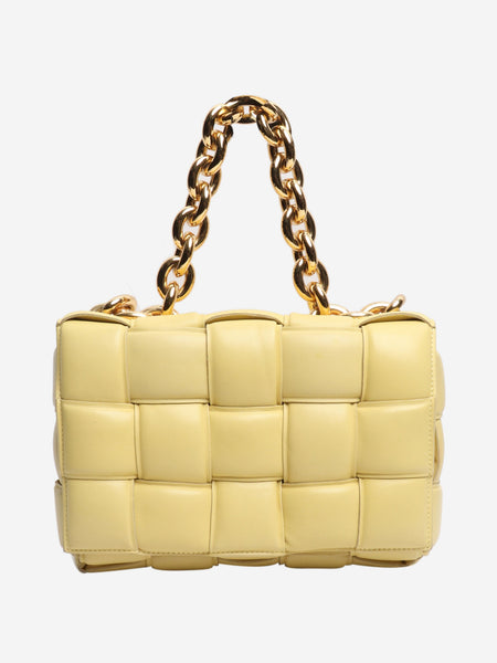 Yellow padded cassette chain bag product image