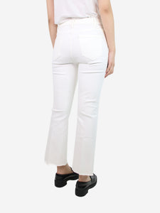 Mother White frayed jeans - size UK 12