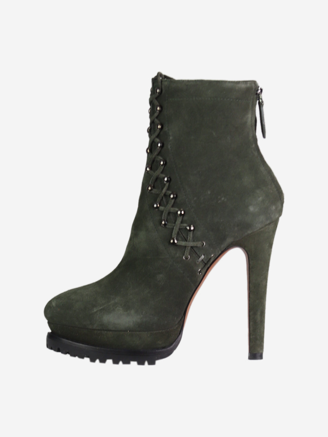 Alaia suede shop ankle boots