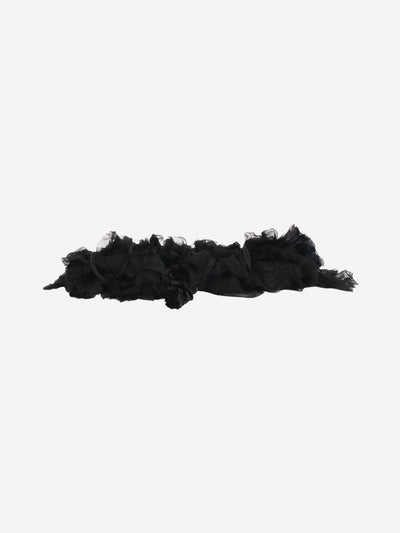 Dries Van Noten Black ruffle collar Scarves Dries Van Noten 
