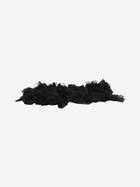Dries Van Noten Black ruffle collar product image