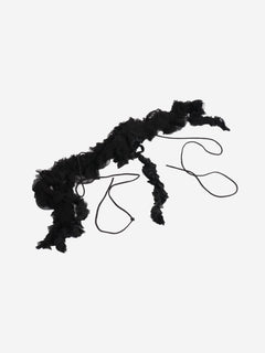 Dries Van Noten Black ruffle collar Scarves Dries Van Noten 