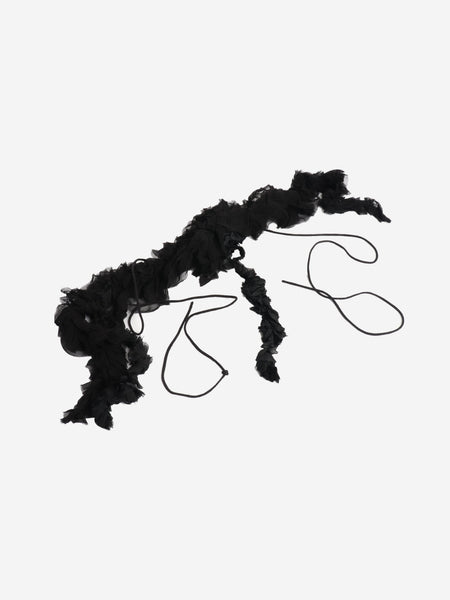 Dries Van Noten Black ruffle collar alternate image