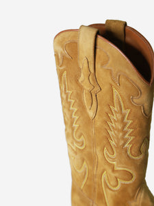 Shiloh Brown suede cowboy boots - size EU 38