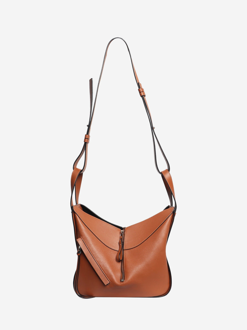 Brown Hammock leather 2way bag Shoulder bags Loewe 