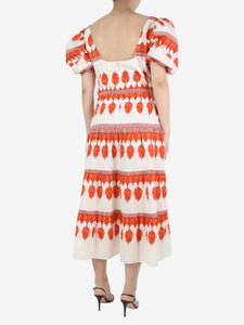 Johanna Ortiz Red printed dress - size UK 12