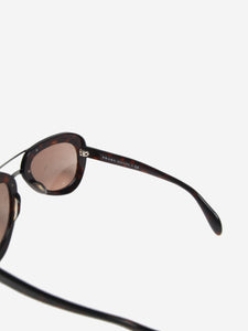 Prada Brown tortoise shell aviator sunglasses