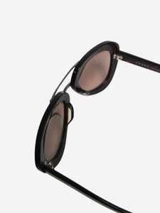 Prada Brown tortoise shell aviator sunglasses