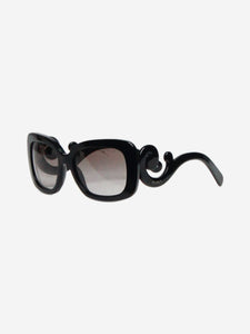 Prada Black baroque swirly sunglasses