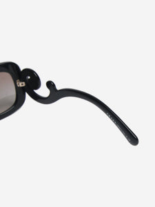 Prada Black baroque swirly sunglasses