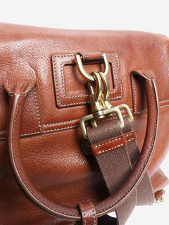 Brown Bayswater leather backpack